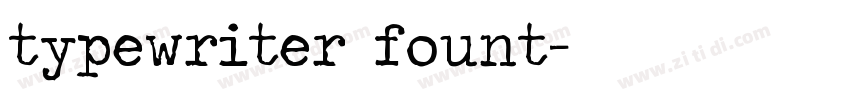 typewriter fount字体转换